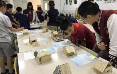 6th Graders Build Wooden “Cabins” as the Gifts to BRFLS