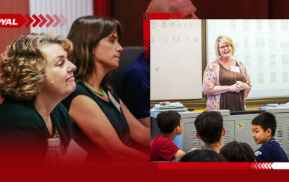 同上一堂课|北卡大学系统国际交流中心全球教师代表团来访我校